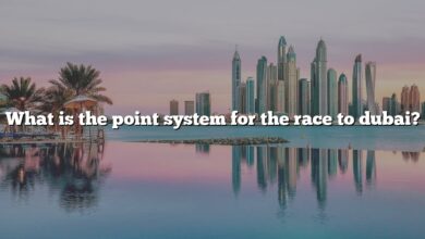 What is the point system for the race to dubai?