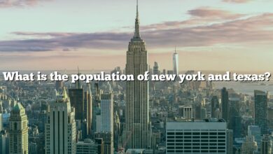 What is the population of new york and texas?