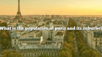 What is the population of paris and its suburbs?