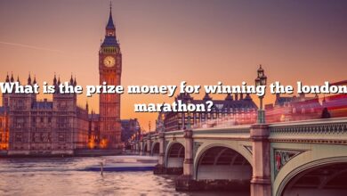 What is the prize money for winning the london marathon?