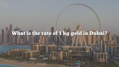 What is the rate of 1 kg gold in Dubai?