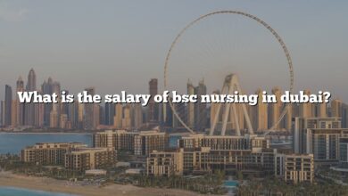What is the salary of bsc nursing in dubai?