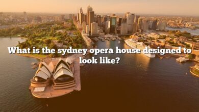 What is the sydney opera house designed to look like?