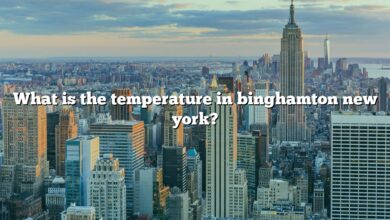 What is the temperature in binghamton new york?