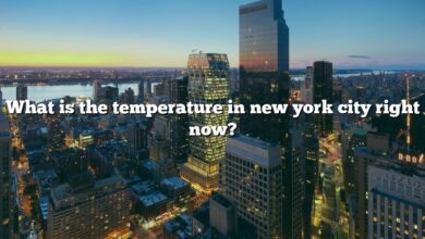 What is the temperature in new york city right now?