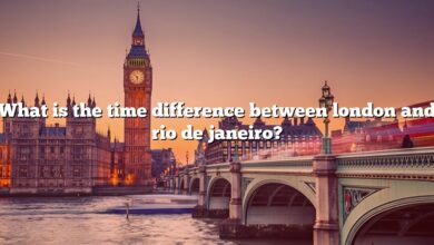 What is the time difference between london and rio de janeiro?