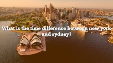 What is the time difference between new york and sydney?