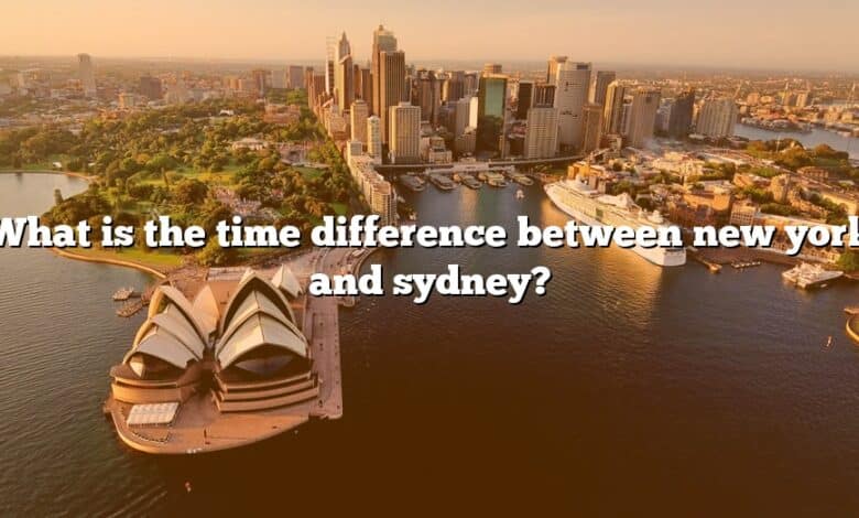 What is the time difference between new york and sydney?