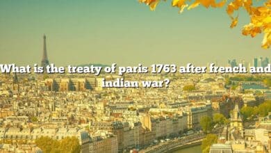 What is the treaty of paris 1763 after french and indian war?