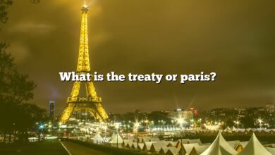 What is the treaty or paris?