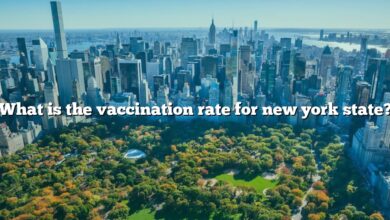 What is the vaccination rate for new york state?