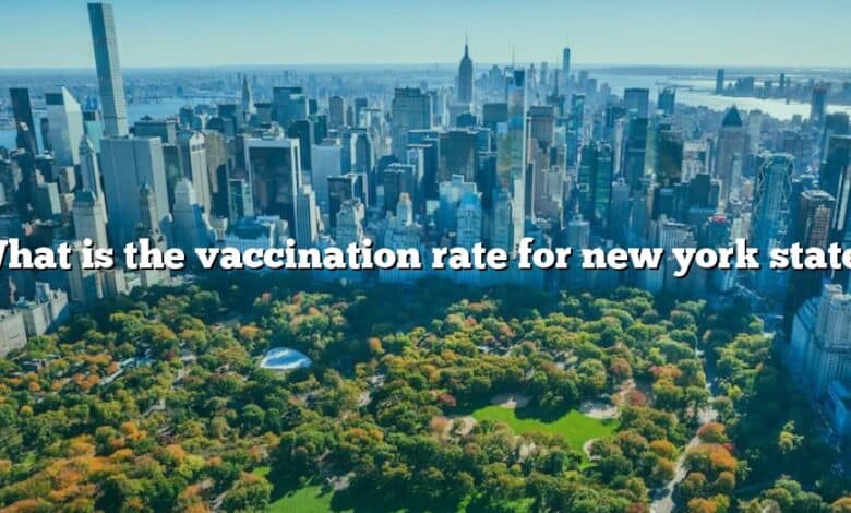 What is the vaccination rate for new york state?