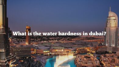 What is the water hardness in dubai?