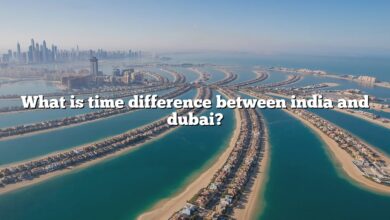 What is time difference between india and dubai?