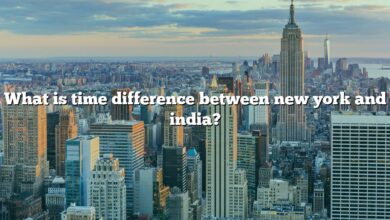 What is time difference between new york and india?