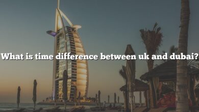 What is time difference between uk and dubai?