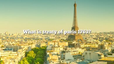 What is treaty of paris 1763?