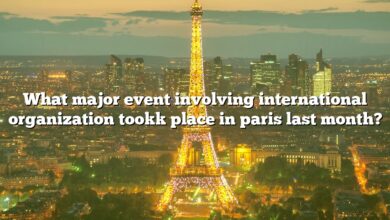 What major event involving international organization tookk place in paris last month?