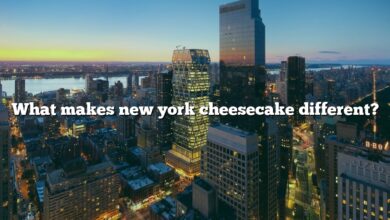 What makes new york cheesecake different?