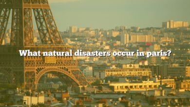What natural disasters occur in paris?