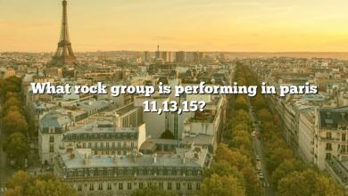What rock group is performing in paris 11,13,15?