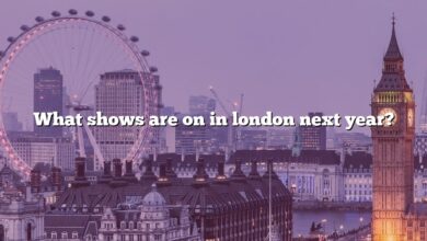 What shows are on in london next year?