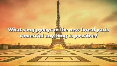 What song pplays in the new loreal paris comercial anything is possible?