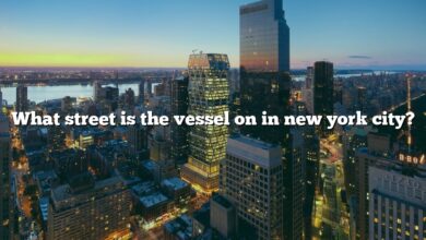 What street is the vessel on in new york city?
