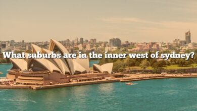 What suburbs are in the inner west of sydney?