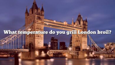 What temperature do you grill London broil?
