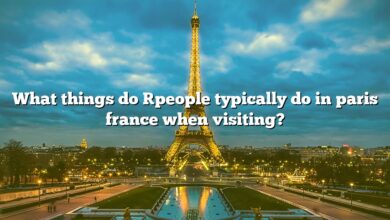 What things do [people typically do in paris france when visiting?