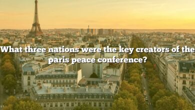What three nations were the key creators of the paris peace conference?