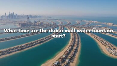 What time are the dubai mall water fountain start?