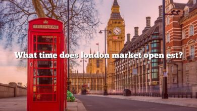 What time does london market open est?