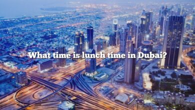 What time is lunch time in Dubai?