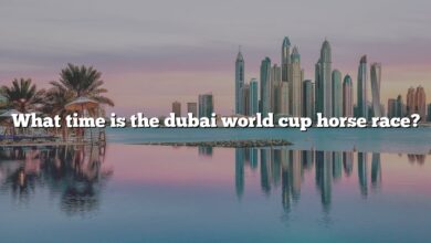 What time is the dubai world cup horse race?