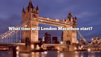 What time will London Marathon start?