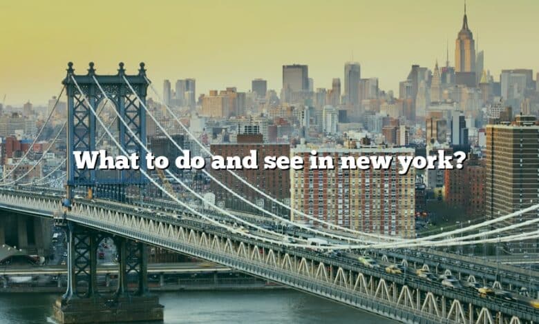 What to do and see in new york?