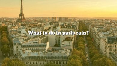 What to do in paris rain?