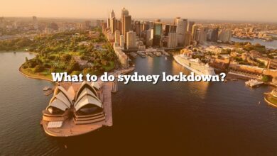 What to do sydney lockdown?