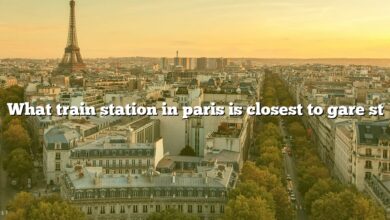 What train station in paris is closest to gare st