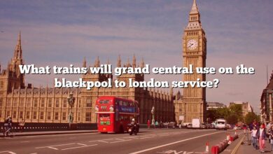 What trains will grand central use on the blackpool to london service?