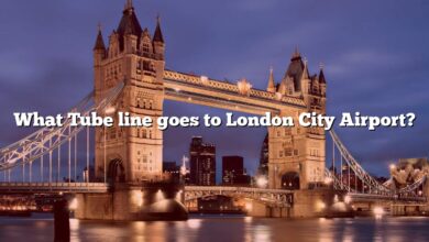 What Tube line goes to London City Airport?