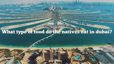 What type of food do the natives eat in dubai?