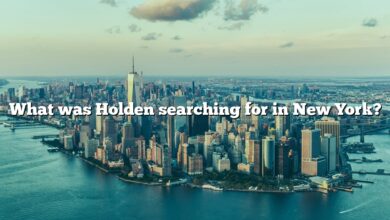 What was Holden searching for in New York?