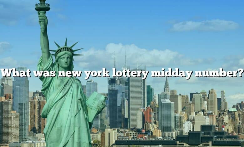 What was new york lottery midday number?