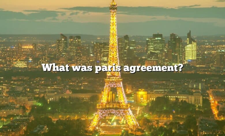 What was paris agreement?