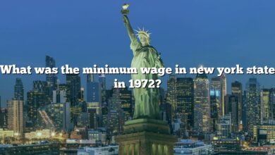 What was the minimum wage in new york state in 1972?