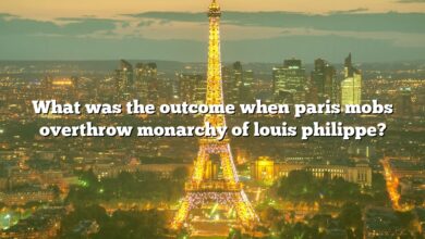 What was the outcome when paris mobs overthrow monarchy of louis philippe?