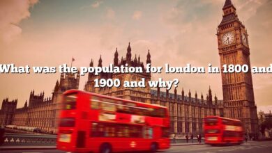 What was the population for london in 1800 and 1900 and why?